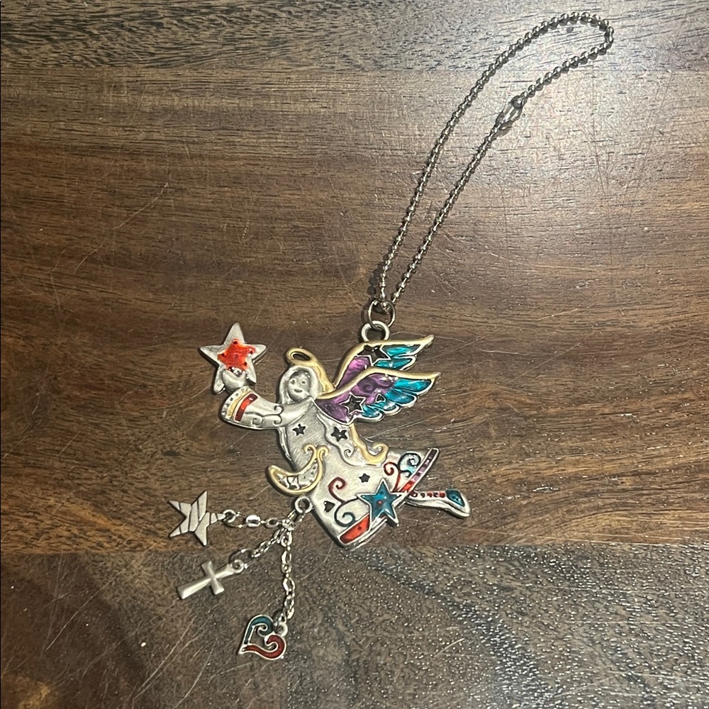 Ganz Car Angel Pendant Silver Multicolor - Picture 2 of 7